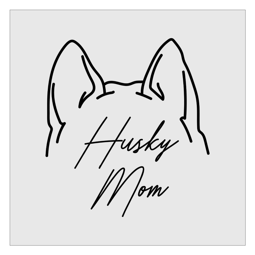 Husky best sale mom decal