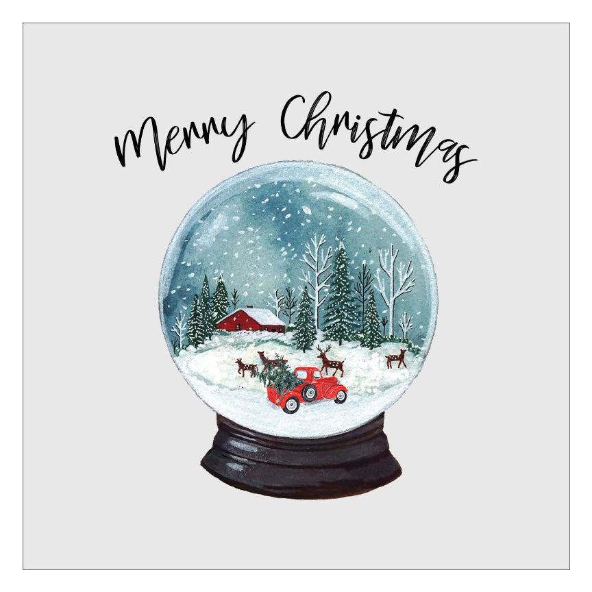 Merry Christmas - Snow Globe DTF Transfer