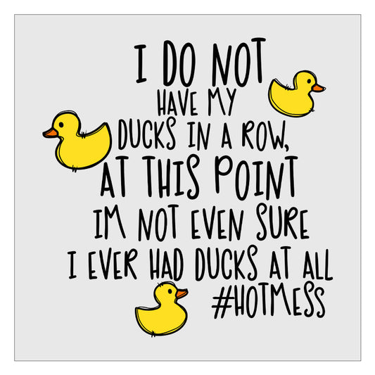 I Do Not Have My Ducks In A Row DTF Transfer