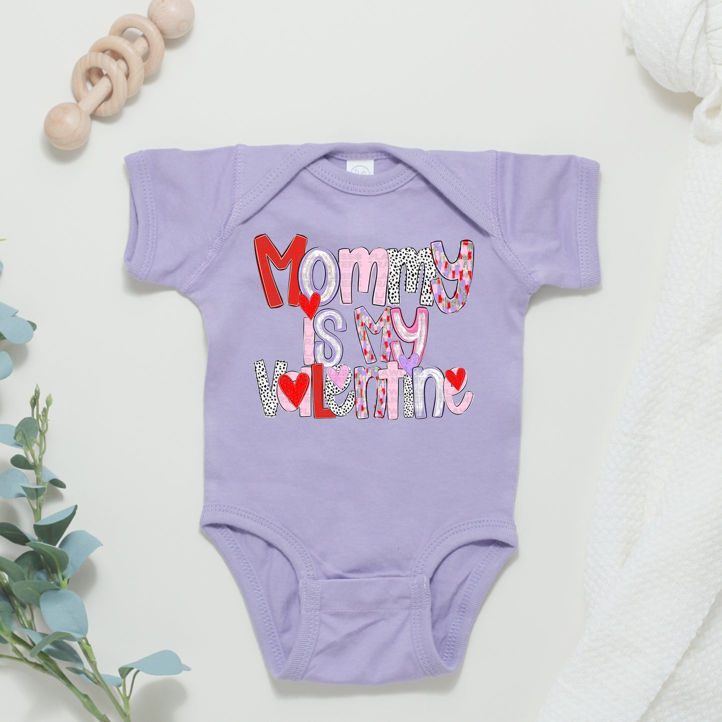 Mommy Is My Valentine - Valentines Day Poppy Alpha DTF Transfer