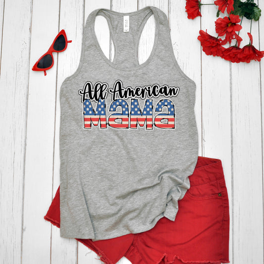 All American Mama Flag DTF Transfer