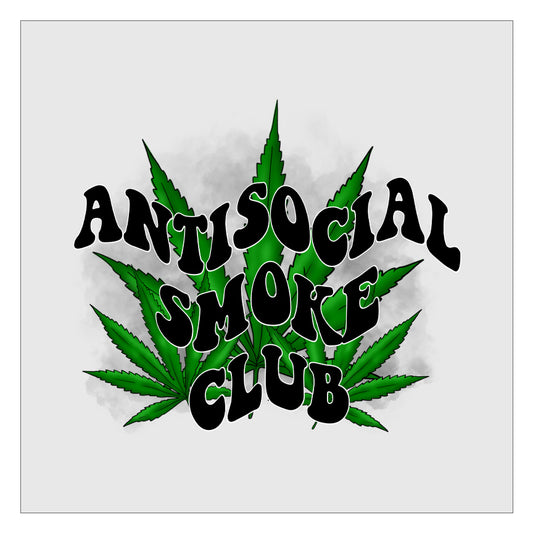 Antisocial Smoke Club DTF Transfer