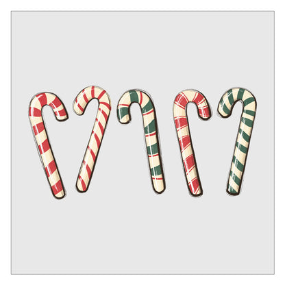 Candy Canes DTF Transfer