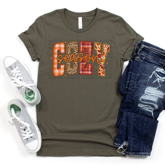 Cozy Season Faux Embroidery - Fall DTF Transfer