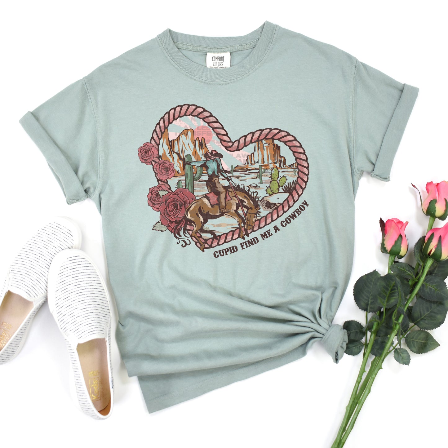 Cupid Find Me A Cowboy - Design 1 DTF Transfer