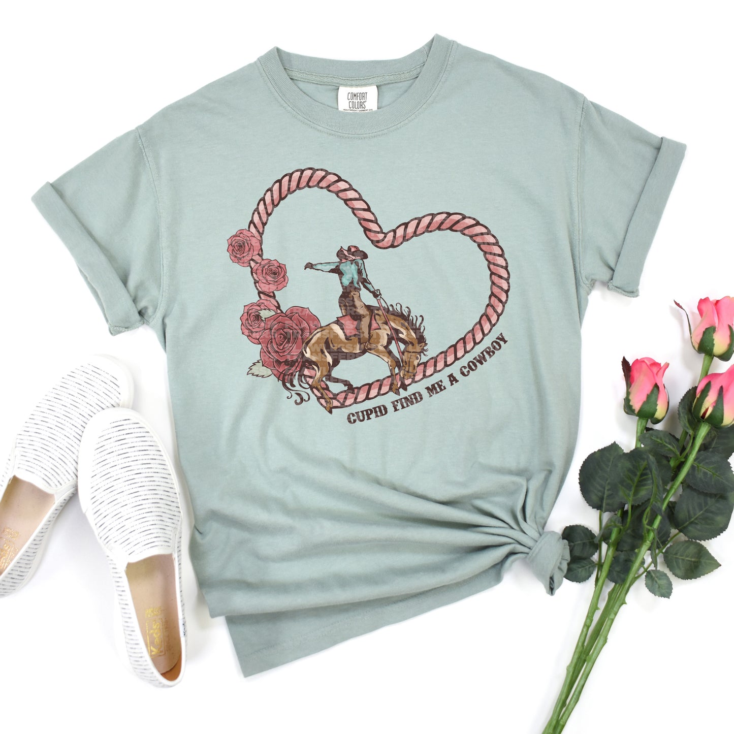 Cupid Find Me A Cowboy - Design 2 DTF Transfer