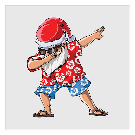 Dabbing Santa Tropical DTF Transfer