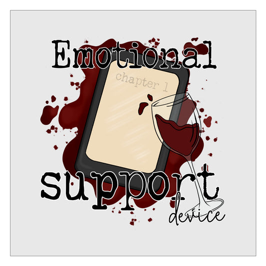 Emotional Support Device - Wine DTF Transfer