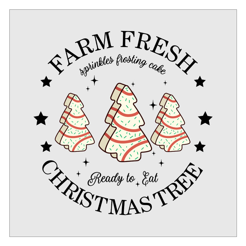 Farm Fresh Christmas Tree - Snack Cakes DTF Transfer