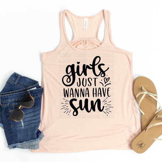 Girls Just Wanna Have Sun Screen Print Transfer