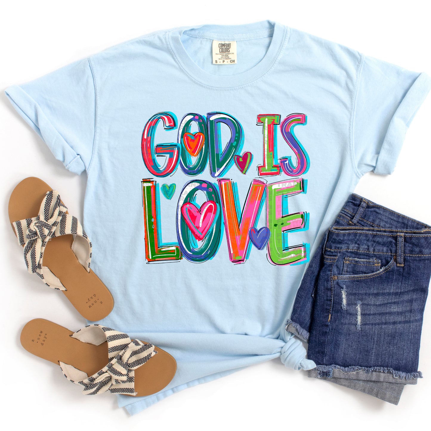 God Is Love Cheery Words DTF Transfer