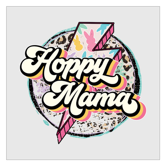 Hoppy Mama - Easter Lightening Bolt DTF Transfer