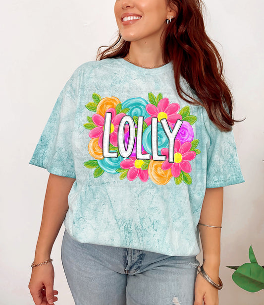 Lolly Bright Floral DTF Transfer