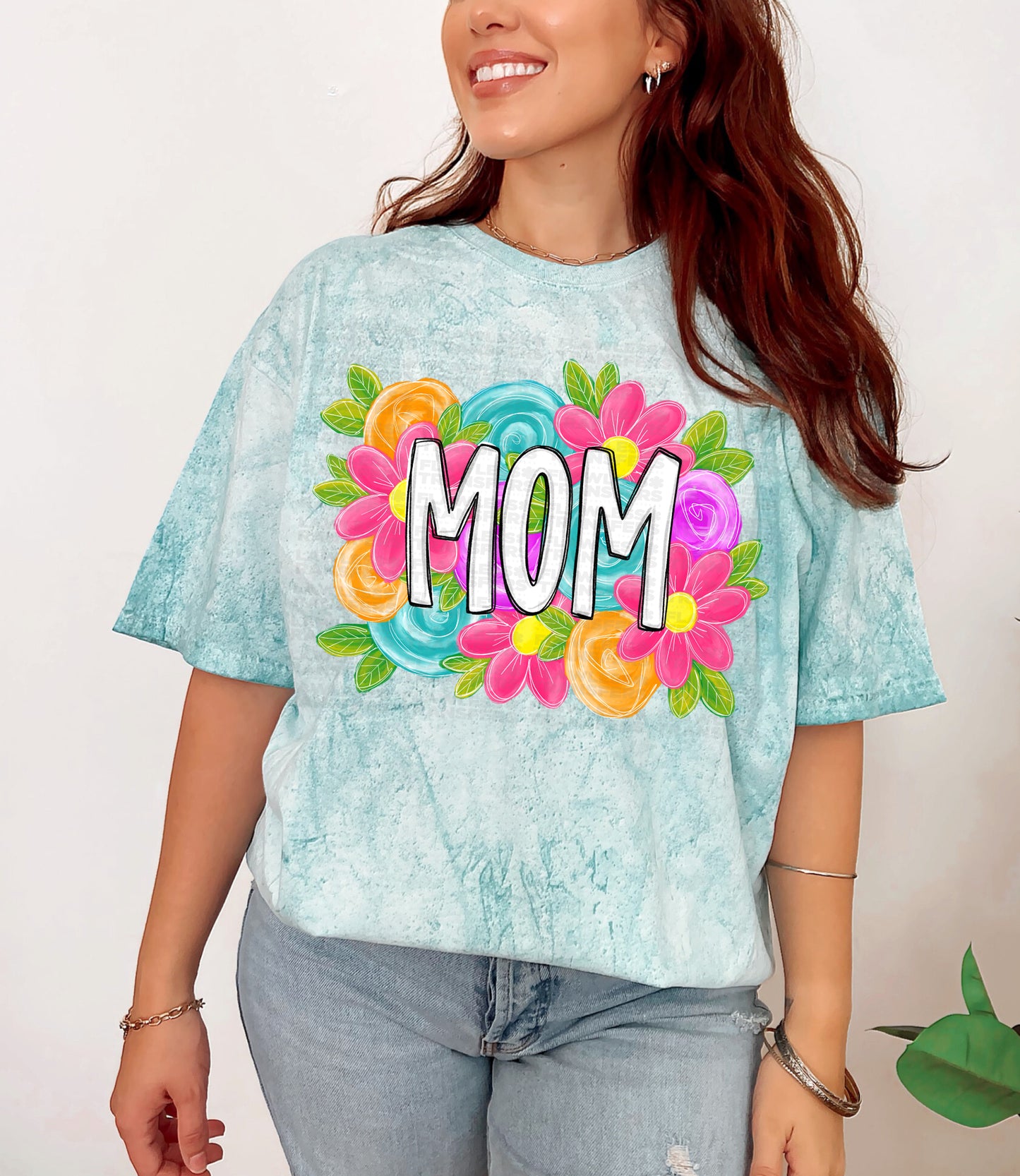 Mom Bright Floral DTF Transfer