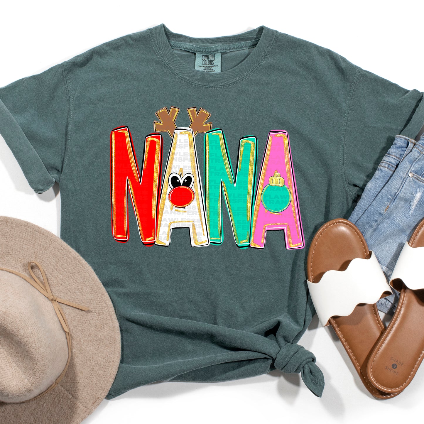 Nana - Merry Everything Alpha Font DTF Transfer