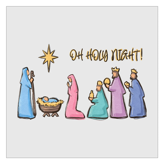 Oh Holy Night - Design 3 DTF Transfer