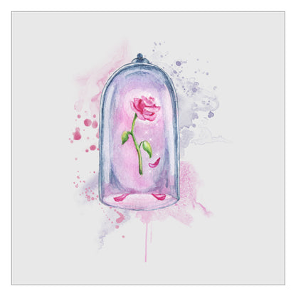 Princess Rose - Watercolor DTF Transfer