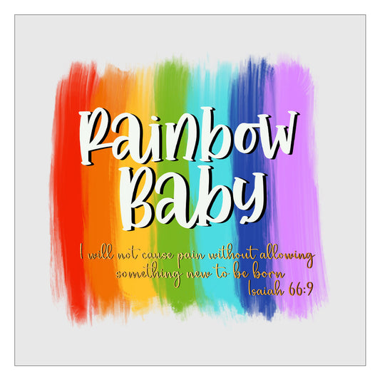 Rainbow Baby DTF Transfer