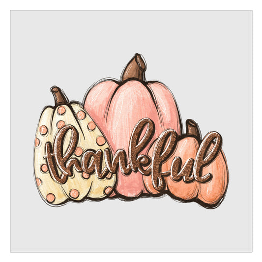 Thankful Pumpkins - Rose Gold DTF Transfer