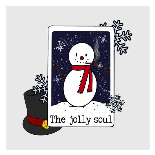 The Jolly Soul Christmas Tarot Card DTF Transfer