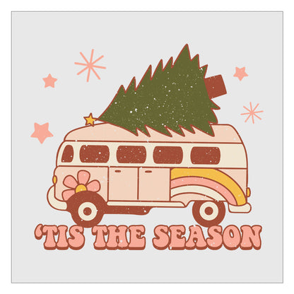 Tis The Season Christmas Van Retro DTF Transfer