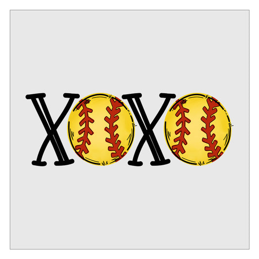 XOXO Softball DTF Transfer